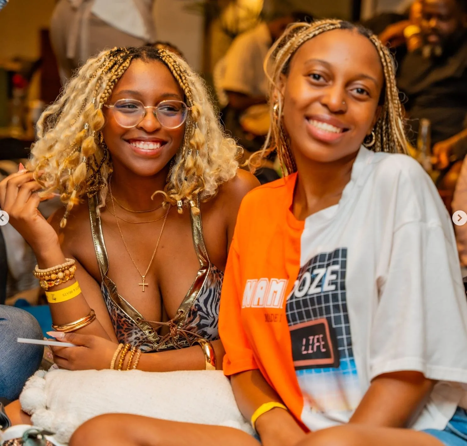 Two friends at a BlackBrick gathering
